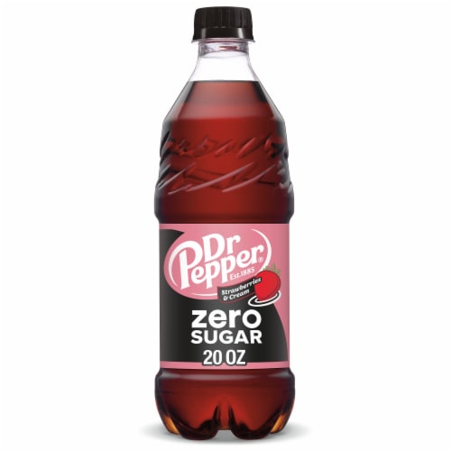 Dr Pepper Strawberries & Cream Zero Sugar Soda F4