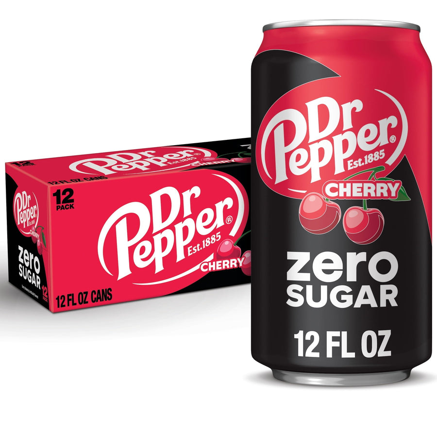 Dr Pepper Cherry Zero Sugar Soda J1